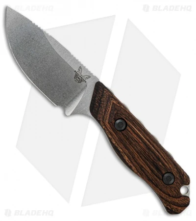 Benchmade 15017 Hidden Canyon Hunter Knife Wood Fixed Blade (2.79" Stonewash) 1 Benchmade 15017 Hidden Canyon Hunter Knife Wood Fixed Blade (2.79" Stonewash)