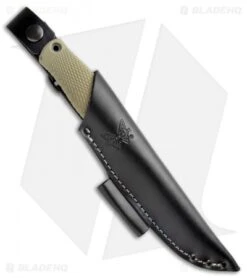 Benchmade 202 Leuku Fixed Blade Knife Ranger Green (5.19" Satin CPM-3V) 5 Benchmade 202 Leuku Fixed Blade Knife Ranger Green (5.19" Satin CPM-3V) -Benchmade Shop Benchmade 202 Leuku Ranger Green Satin BHQ 111298 jr sheath