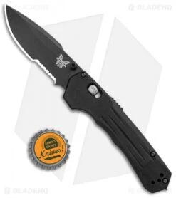 Benchmade 427SBK Mini Vallation AXIS-Assist Knife Black (3.2" Black Serr) 8 Benchmade 427SBK Mini Vallation AXIS-Assist Knife Black (3.2" Black Serr) -Benchmade Shop Benchmade 427BK Mini Vallation AXIS Assist Black Black Serr 427SBK BHQ 97771 jr bottlecap