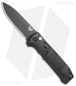 Benchmade 4400BK Casbah Automatic Knife Black Grivory (3.4" Black)