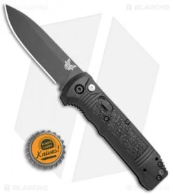 Benchmade 4400BK Casbah Automatic Knife Black Grivory (3.4" Black) 8 Benchmade 4400BK Casbah Automatic Knife Black Grivory (3.4" Black) -Benchmade Shop Benchmade 4400 Casbah Black Grivory Black 4400BK BHQ 51630 jr bottlecap 2
