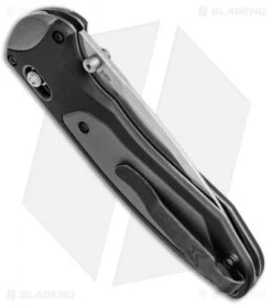 Benchmade 590 Boost AXIS-Assist Knife Black/Gray (3.7" Satin) 5 Benchmade 590 Boost AXIS-Assist Knife Black/Gray (3.7" Satin) -Benchmade Shop Benchmade 590 Boost AXIS Assist Black Gray Satin BHQ 51614 jr side