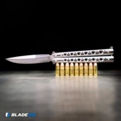 Benchmade 62 Balisong Butterfly Knife Stainless Steel (4.25" Satin) 5 Benchmade 62 Balisong Butterfly Knife Stainless Steel (4.25" Satin) -Benchmade Shop Benchmade 62 Balisong Butterfly Knife Stainless Steel BHQ11144 kp steel bullets instagram