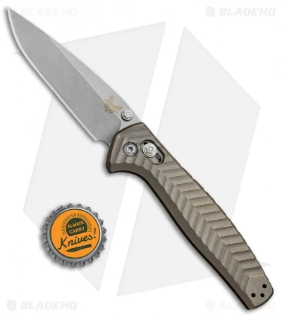 Benchmade 781 Anthem AXIS Lock Folding Knife Bronze Titanium (3.5" Stonewash) 4 Benchmade 781 Anthem AXIS Lock Folding Knife Bronze Titanium (3.5" Stonewash) - Image 4