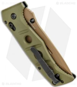 Benchmade Adamas AXIS Lock Knife Olive G-10 (3.8" FE Serr) 275SFE-2 8 Benchmade Adamas AXIS Lock Knife Olive G-10 (3.8" FE Serr) 275SFE-2 -Benchmade Shop Benchmade Adamas AXIS Lock Olive G 10 FE Serr 275SFE 2 BHQ 118563 jr side