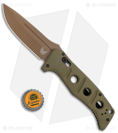 Benchmade Adamas Automatic Knife Olive G-10 (3.8" FE) 2750FE-2 5 Benchmade Adamas Automatic Knife Olive G-10 (3.8" FE) 2750FE-2 - Image 5