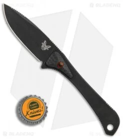 Benchmade Altitude Fixed Blade Knife (3" Black) 15200DLC -Benchmade Shop Benchmade Altitude black BHQ 78766 er bottlecap