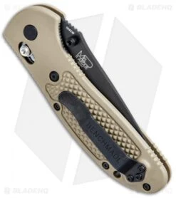 Benchmade American Sniper Griptilian AXIS Lock Knife Sand (3.45" Black) 6 Benchmade American Sniper Griptilian AXIS Lock Knife Sand (3.45" Black) -Benchmade Shop Benchmade American Sniper Griptilian AXIS Lock Sand Black 551BKSN AS BHQ 75450 jr side