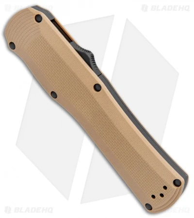 Benchmade Autocrat D/A OTF Automatic Knife Tan G-10 (3.71" Black) 3400BK-2 2 Benchmade Autocrat D/A OTF Automatic Knife Tan G-10 (3.71" Black) 3400BK-2 - Image 2