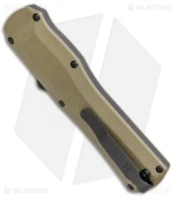 Benchmade Autocrat D/A OTF Automatic Knife OD Green G-10 (3.71" Black) 3400BK-1 7 Benchmade Autocrat D/A OTF Automatic Knife OD Green G-10 (3.71" Black) 3400BK-1 -Benchmade Shop Benchmade Autocrat DA OTF Auto OD Green G 10 Black 3400BK 2 BHQ 104904 jr side