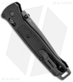 Benchmade Bailout AXIS Lock Knife Black Grivory (3.38" Gray Serr) 537SGY 7 Benchmade Bailout AXIS Lock Knife Black Grivory (3.38" Gray Serr) 537SGY -Benchmade Shop Benchmade Bailout AXIS Lock Black Grivory Gray Serr 537SGY BHQ 96361 jr side