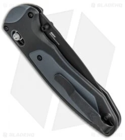 Benchmade 590SBK Boost AXIS-Assist Knife Black/Gray (3.7" Black Serr) 6 Benchmade 590SBK Boost AXIS-Assist Knife Black/Gray (3.7" Black Serr) -Benchmade Shop Benchmade Boost Axis Assist Black Gray Black Serr 590SBK BHQ 51620 jr side