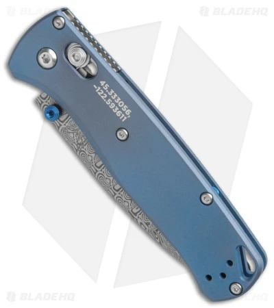 Benchmade Bugout AXIS Lock Knife Blue Titanium (3.2" Damasteel) 535-2204 2 Benchmade Bugout AXIS Lock Knife Blue Titanium (3.2" Damasteel) 535-2204 - Image 2