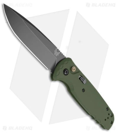 Benchmade CLA MagnaCut Automatic Knife OD Green G-10 (3.4" DLC Black) 4300BK-02 1 Benchmade CLA MagnaCut Automatic Knife OD Green G-10 (3.4" DLC Black) 4300BK-02