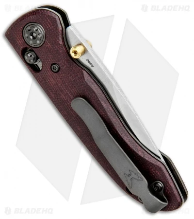 Benchmade Foray Limited Ed. AXIS Lock Knife Red Micarta (3.24" Satin ) 698-1901 3 Benchmade Foray Limited Ed. AXIS Lock Knife Red Micarta (3.24" Satin ) 698-1901 - Image 3