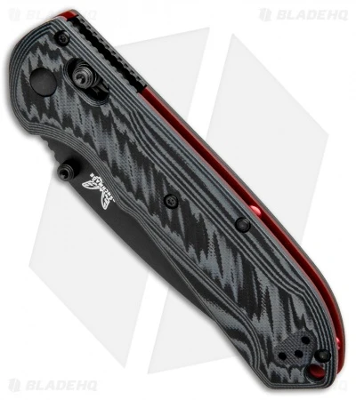 Benchmade Freek AXIS Lock Folding Knife Black/Red G-10 M4 (3.6" Serr) 560SBK-1 2 Benchmade Freek AXIS Lock Folding Knife Black/Red G-10 M4 (3.6" Serr) 560SBK-1 - Image 2