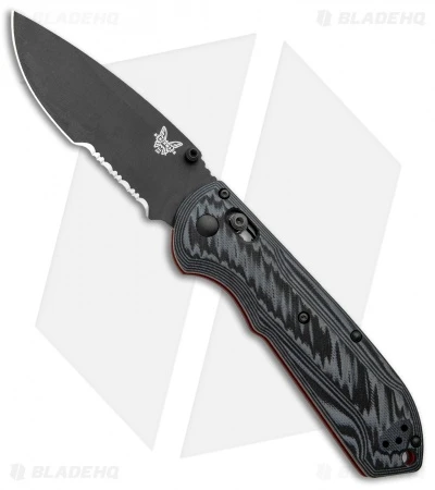 Benchmade Freek AXIS Lock Folding Knife Black/Red G-10 M4 (3.6" Serr) 560SBK-1 1 Benchmade Freek AXIS Lock Folding Knife Black/Red G-10 M4 (3.6" Serr) 560SBK-1