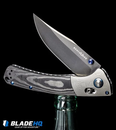 Benchmade Gold Class Crooked River AXIS Lock Knife Carbon Fiber (4" Black DLC) 5 Benchmade Gold Class Crooked River AXIS Lock Knife Carbon Fiber (4" Black DLC) - Image 5