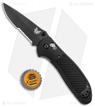 Benchmade Griptilian AXIS Lock Knife Black (3.45" Black Serr) 551SBK-S30V 4 Benchmade Griptilian AXIS Lock Knife Black (3.45" Black Serr) 551SBK-S30V - Image 4