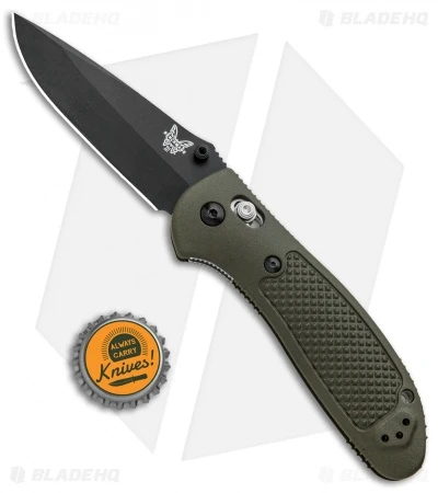 Benchmade Griptilian AXIS Lock Knife Olive Drab (3.45" Black) 551BKOD-S30V 4 Benchmade Griptilian AXIS Lock Knife Olive Drab (3.45" Black) 551BKOD-S30V - Image 4
