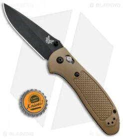 Benchmade Griptilian AXIS Lock Knife Sand (3.45" Black) 551BKSN-154CM -Benchmade Shop Benchmade Griptilian AXIS Sand Black 551BKSN S30V BHQ 6224 jr bottlecap 1