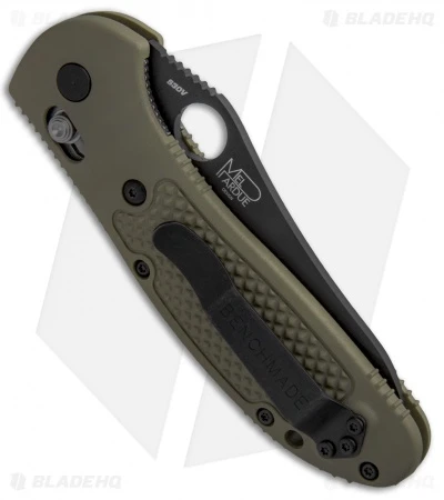 Benchmade Griptilian AXIS Lock Knife Olive Drab (3.45" Black Serr S30V) 550SBKOD 3 Benchmade Griptilian AXIS Lock Knife Olive Drab (3.45" Black Serr S30V) 550SBKOD - Image 3