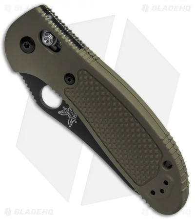 Benchmade Griptilian AXIS Lock Knife Olive Drab (3.45" Black Serr S30V) 550SBKOD 2 Benchmade Griptilian AXIS Lock Knife Olive Drab (3.45" Black Serr S30V) 550SBKOD - Image 2