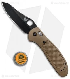 Benchmade Griptilian 550BKSN Knife - Sand | Black S30V -Benchmade Shop Benchmade Griptilian Axis Lock Sand Black 550BKSN BHQ 92482 jr bottlecap
