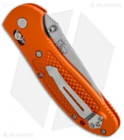 Benchmade Griptilian AXIS Lock Knife Orange (3.45" Satin Serr) 551SH2O 5 Benchmade Griptilian AXIS Lock Knife Orange (3.45" Satin Serr) 551SH2O -Benchmade Shop Benchmade Griptilian Axis Orange Serr 551SH2O BHQ 4236 jr side