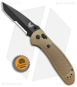 Benchmade Griptilian Tanto Knife Sand (3.45" Black Serr) 553SBKSN-154CM -Benchmade Shop Benchmade Griptilian Tanto AXIS Lock Sand Black Serr 553SBKSN S30V BHQ 0673 jr bottlecap 1