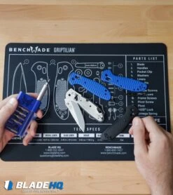 Benchmade Griptilian AXIS Lock Knife Black (3.45" Satin) 551-S30V -Benchmade Shop Benchmade Griptilian shop mat BHQ kp desk top web