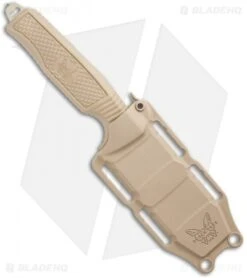 Benchmade H2O Fixed Blade Dive Knife Tan Santoprene (3.5" Tan Serr) 7 Benchmade H2O Fixed Blade Dive Knife Tan Santoprene (3.5" Tan Serr) -Benchmade Shop Benchmade H20 Fixed Blade Dive Tan 112SSN Tan Coated Serr BHQ 123893 jr sheath