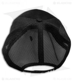 Benchmade Knives Snap Back Mesh 7 Panel Hat W/ Embroidered Logo - Black 6 Benchmade Knives Snap Back Mesh 7 Panel Hat W/ Embroidered Logo - Black -Benchmade Shop Benchmade Knives Snap Back Mesh 7 Panel Hat Leather Logo Black BHQ 123100 jr back