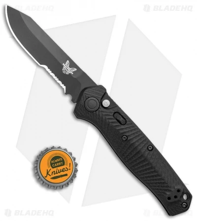 Benchmade Mediator Automatic Knife Black G-10 (3.3" Black Serr) 8551SBK 4 Benchmade Mediator Automatic Knife Black G-10 (3.3" Black Serr) 8551SBK - Image 4
