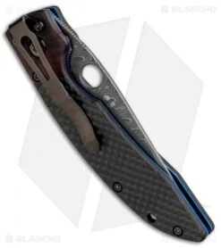 Benchmade Mini-AFCK Gold Class Knife 812-101 (3.19" Damascus) #03 6 Benchmade Mini-AFCK Gold Class Knife 812-101 (3.19" Damascus) #03 -Benchmade Shop Benchmade Mini AFCK Gold class 812 101 Damascus 3 BHQ 8291 jr side