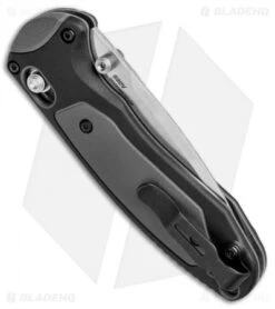 Benchmade 595 Mini Boost AXIS-Assist Knife Black/Gray (3.11" Satin) 6 Benchmade 595 Mini Boost AXIS-Assist Knife Black/Gray (3.11" Satin) -Benchmade Shop Benchmade Mini Boost AXIS Assist Black Gray 595 BHQ 78758 jr side