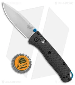 Benchmade Mini Bugout AXIS Lock Knife Carbon Fiber (2.8" Satin S90V) 533-3 -Benchmade Shop Benchmade Mini Bugout AXIS Lock CF Satin BHQ 137281 jr bottlecap