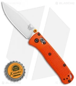 Benchmade Mini Bugout AXIS Lock Knife Orange (2.875" Satin) 533 -Benchmade Shop Benchmade Mini Bugout AXIS Lock Knife Orange 2.82 Satin 533 BHQ 104888 LS Bottlecap