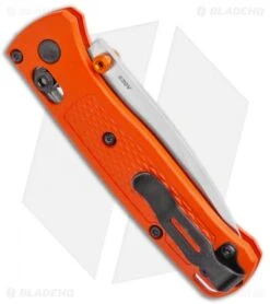 Benchmade Mini Bugout AXIS Lock Knife Orange (2.875" Satin) 533 -Benchmade Shop Benchmade Mini Bugout AXIS Lock Knife Orange 2.82 Satin 533 BHQ 104888 LS Side