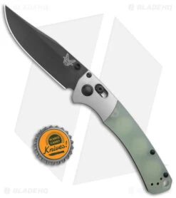 Benchmade Mini Crooked River Limited Edition Knife Jade G-10 (3.25" Black M4) -Benchmade Shop Benchmade Mini Crooked River Limited Edition AXIS Jade G 10 Black BHQ 175592 jr bottlecap