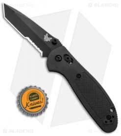 Benchmade Mini Griptilian AXIS Lock Knife Black (2.91" Black Serr) 557SBK-S30V -Benchmade Shop Benchmade Mini Griptilian AXIS Lock Black Black Serr 557SBK S30V BHQ 0760 jr bottlecap