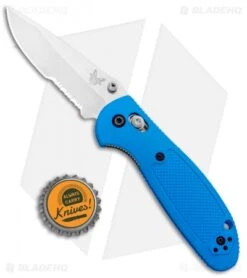 Benchmade Mini Griptilian AXIS Lock Knife Blue (2.91" Satin Serr) 556S-BLU-S30V 7 Benchmade Mini Griptilian AXIS Lock Knife Blue (2.91" Satin Serr) 556S-BLU-S30V -Benchmade Shop Benchmade Mini Griptilian AXIS Lock Blue Satin Serr 556S BLU S30V BHQ 3564 jr bottlecap