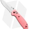 Benchmade Mini Griptilian AXIS Lock Knife Pink (2.91" Satin Serr) 556S-PNK-S30V