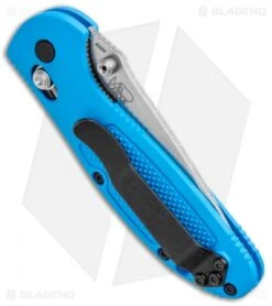 Benchmade Mini Griptilian AXIS Lock Knife Blue (2.91" Satin) 556-BLU-S30V 6 Benchmade Mini Griptilian AXIS Lock Knife Blue (2.91" Satin) 556-BLU-S30V -Benchmade Shop Benchmade Mini Griptilian AXIs Lock Blue 556 BLU S30V BHQ 3563 jr side