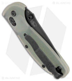 Benchmade Mini Griptilian Limited Edition AXIS Knife Jade G-10 (2.9" Black M4) 6 Benchmade Mini Griptilian Limited Edition AXIS Knife Jade G-10 (2.9" Black M4) -Benchmade Shop Benchmade Mini Griptilian Jade G 10 AXIS Lock Black BHQ 174372 jr side