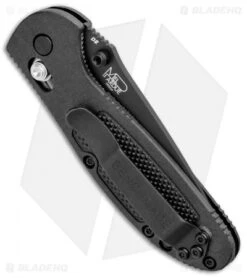 Benchmade Mini Griptilian AXIS Lock Knife Black (2.91" Black) D2 -Benchmade Shop Benchmade Mini Griptilian Manual Axis Lock D2 Black Black 556BKD2 BHQ 98823 jr side