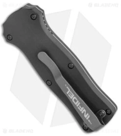 Benchmade Mini Infidel OTF Automatic Knife (3.10" Black) 3350BK -Benchmade Shop Benchmade Mini Infidel OTF Auto Black 3350BK BHQ 4803 jr side