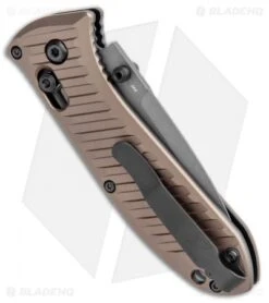 Benchmade Mini Presidio II Manual Knife Bronze Aluminum (3.2" Gray) 575GY- 2001 6 Benchmade Mini Presidio II Manual Knife Bronze Aluminum (3.2" Gray) 575GY- 2001 -Benchmade Shop Benchmade Mini Presidio II Auto Bronze Aluminum Gray 575GY 2001 BHQ 104905 jr side