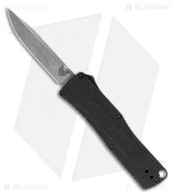 Benchmade Om 4850 D/A OTF Automatic Knife Black Aluminum (2.5" Satin)