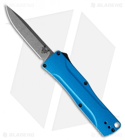 Benchmade Om D/A OTF Automatic Knife Blue Alum. (2.5" Gray) 4850-1 1 Benchmade Om D/A OTF Automatic Knife Blue Alum. (2.5" Gray) 4850-1